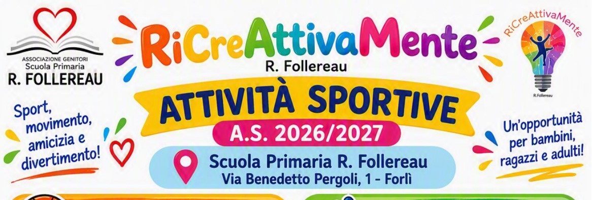 Attività RiCreAttivaMente presso Primaria R.Follereau a.s. 2026-27