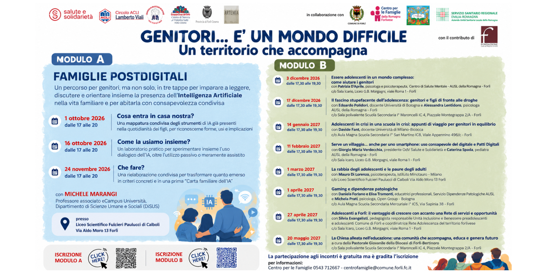Genitori… è un mondo difficile: un percorso per accompagnare gli adolescenti.